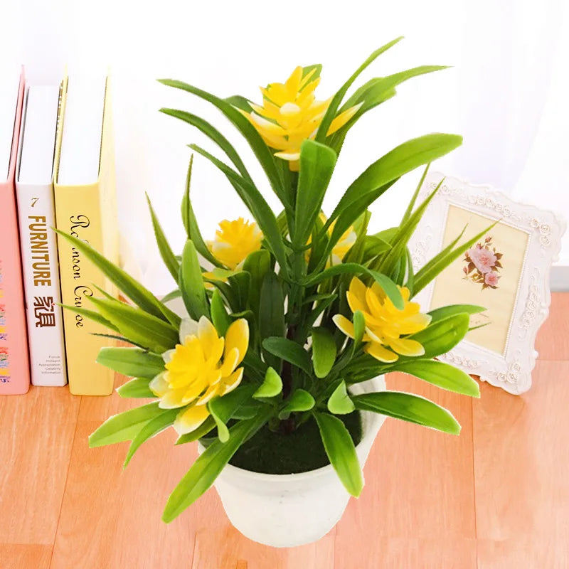 Artificial Flowers Plant Pot Simulate