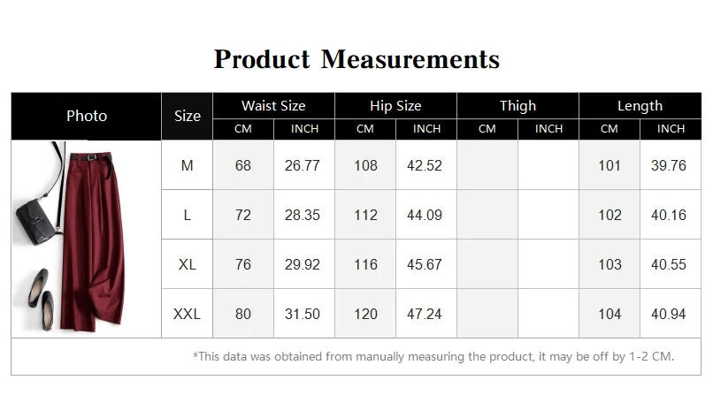 Suit Pants Ankle-Length Solid Office Lady High Waist Sashes Loose Straight Women's Pants Trousers For Women Clothing Fashion