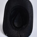 Faux Leather Vintage Western Cowboy Hat For Men Gentleman Jazz Hats Panama Cowgirl Hat Sombrero Hombre