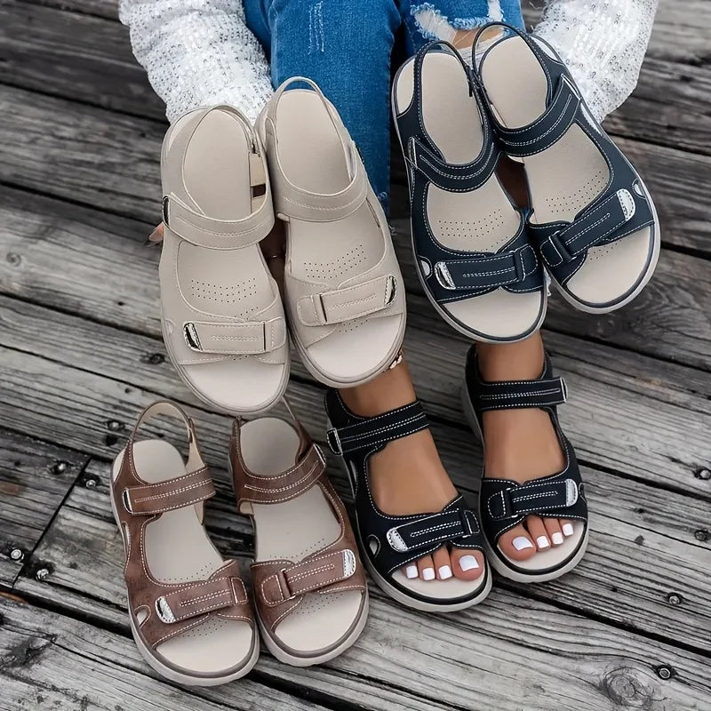 Summer Sandals Travel Women Shoes New Sandal Sole Durable Sandal Ladies Outdoor Beach Slippers Platform Sandals