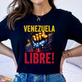 Venezuela Libre Tshirt Trendy Venezuela 2026 Shirts Gift for Friends and Family Members Venezuela T-shirt Cotton Tee Tops women