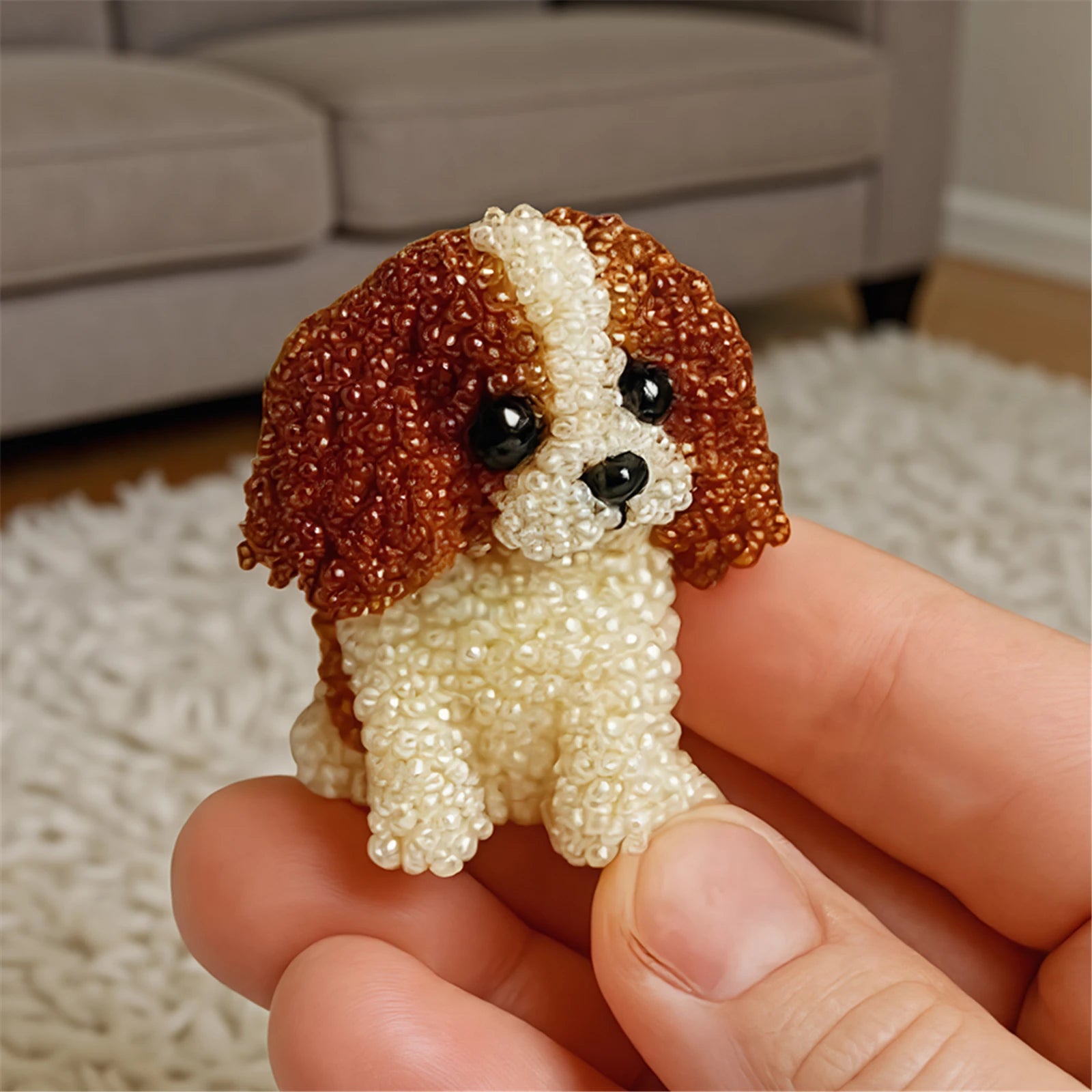 3D Animals Bead Craft Kit 3D Animal Dog Shape Bead Embroidery Set for Crafting Enthusiasts Girls Women Teens Adults DIY Gifts