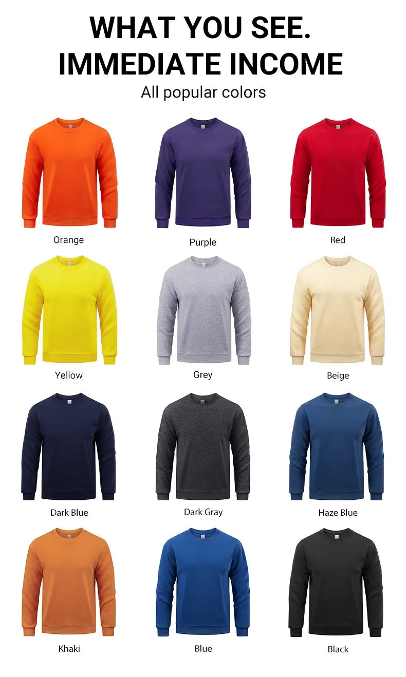 Yellow Stone Dutton Ranch Prints Mens Sweatshirt O-Neck Pullovers Tops Autumn Casual Multicolor Streetwear Fleece Man Clothes