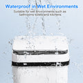 2 Pack 12L Bathroom Automatic Trash Cans Touchless Motion Sensor Slim with Lid for Bathroom Bedroom Living Room Office White