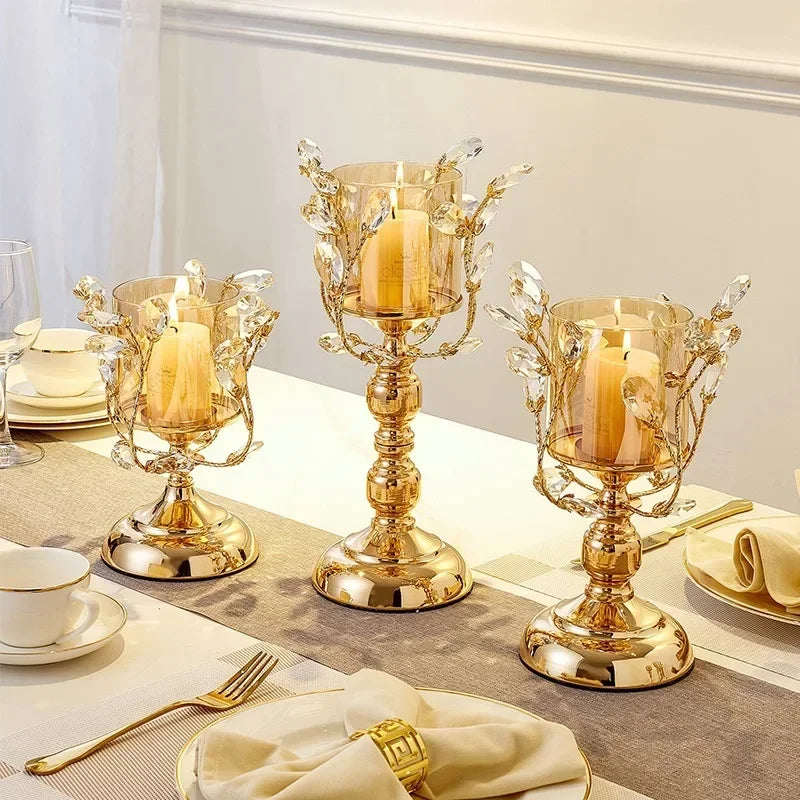 Candle Holder Wedding Decoration European Style Candle Holders Home Crystal Candle Holder Decorations Romantic