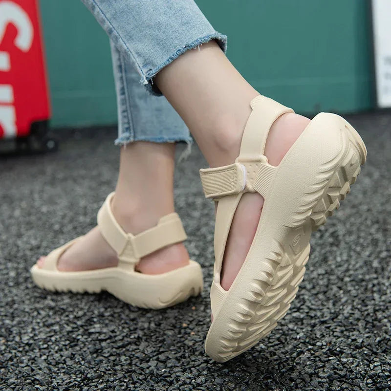 New Fashion Platform Sport Casual Flat Sandals Non-slip Outdoor Beach Sandalias Chaussure Femme
