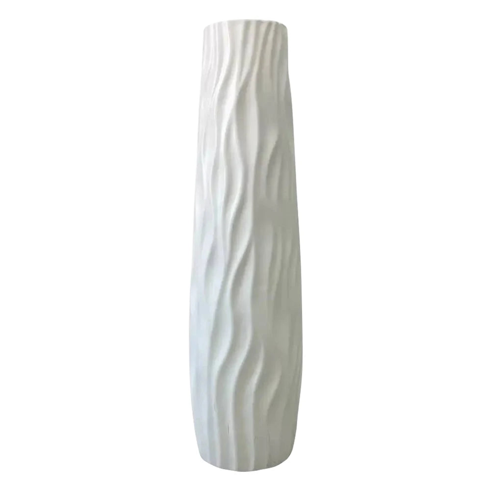 Large Floor Vase Decorative Vase Textured Floor Standing Vase for Home Living Room