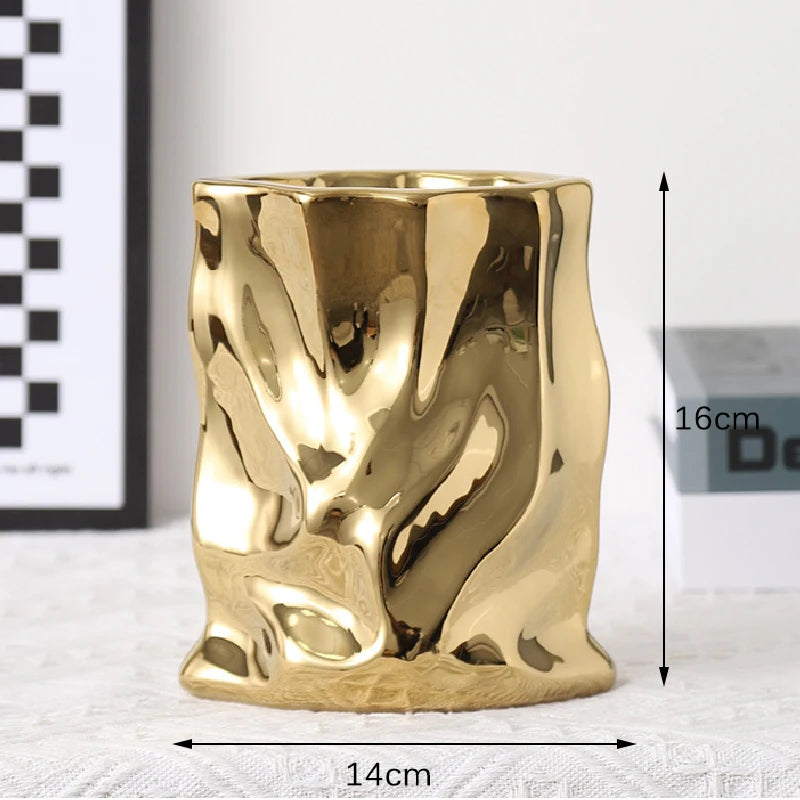 Nordic Ceramic Irregular Vase