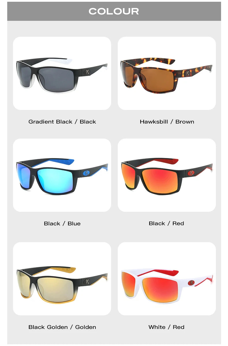 Karos Super Fashion Square Polarized Sunglasses Men Women UV protection outdoor Riding Fishing Retro Designer Sun Glasses UV400