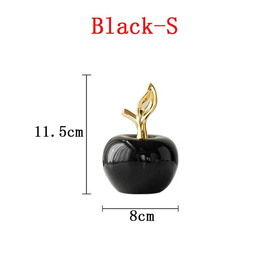 Classic European Style Ceramic Cute Funny Christmas Fruit Ornament Home Room Figurines Arts Crafts Desk Decor Statues Sculpture
