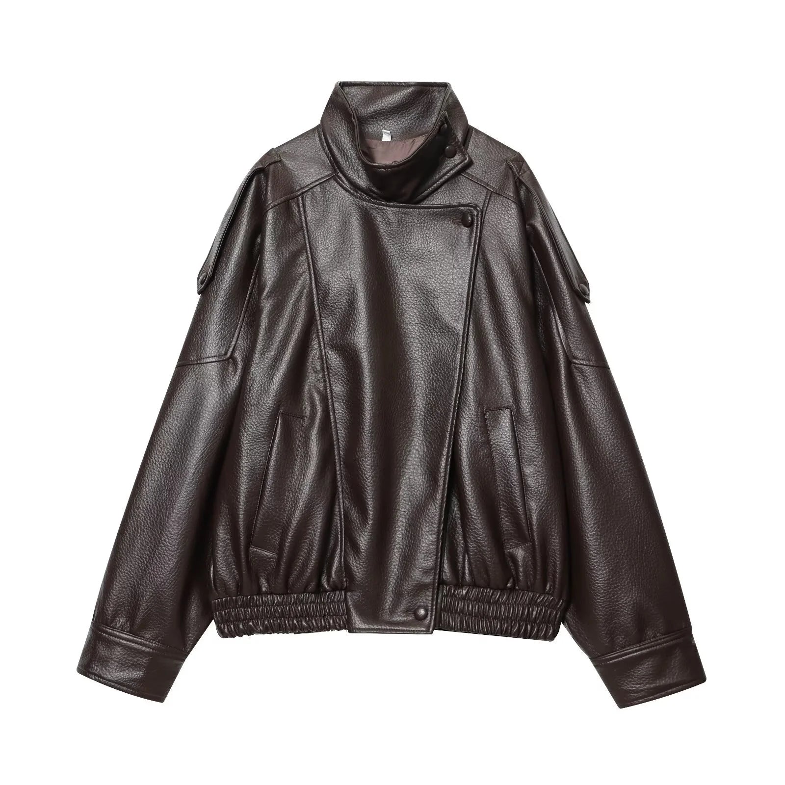 Women Fashion Leather Jacket Autumn