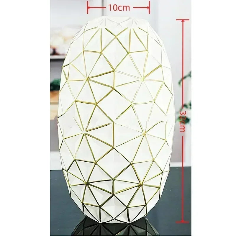 Light Luxury Nordic Glass Vase Living Room Decoration