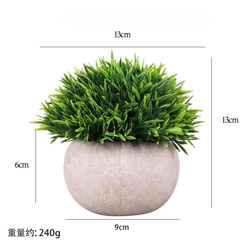 Artificial Green Plants Flower Pot