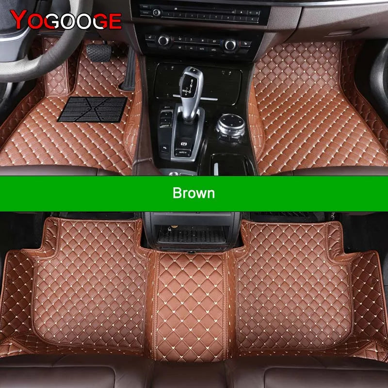 YOGOOGE Custom Car Floor Mats For Subaru Forester 2002-2023 Auto Carpets Foot Coche Accessorie