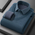 Men's long-sleeved shirt with wool, fleece, thickened, warm, casual, comfortable in winter, versatile and of high quality