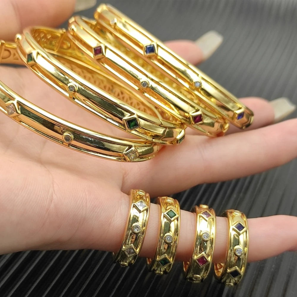 Renaissance 8mm Band Bracelet & Ring Set – High Quality Fashion Jewelry