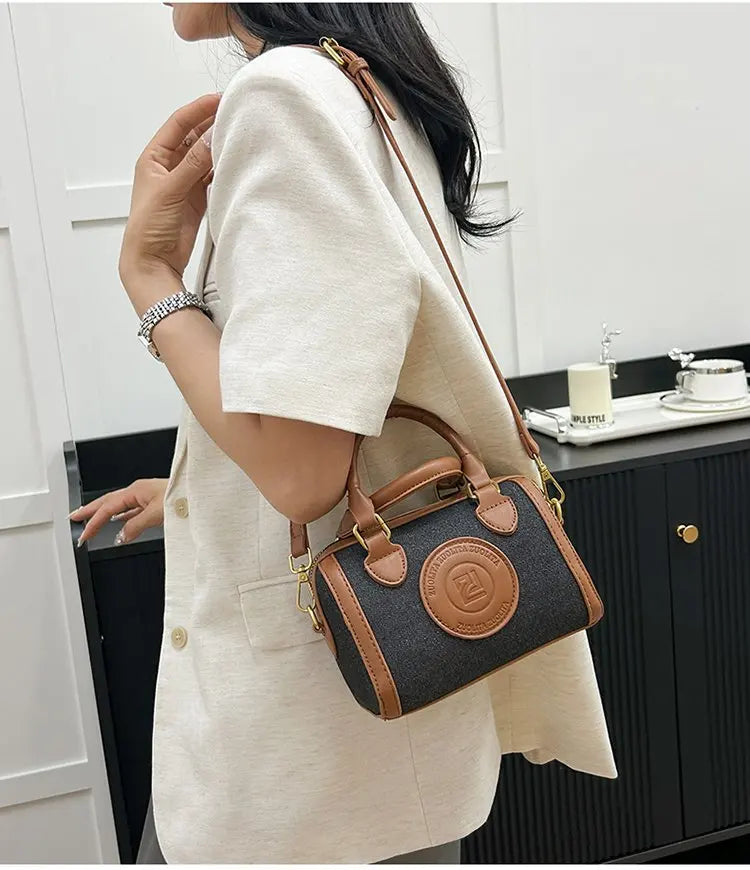 Famous Designer Leather Women's Tote Bag Luxury Brand Popular Classic Fine Craftsmanship Elegant Vintage Commuter Bag