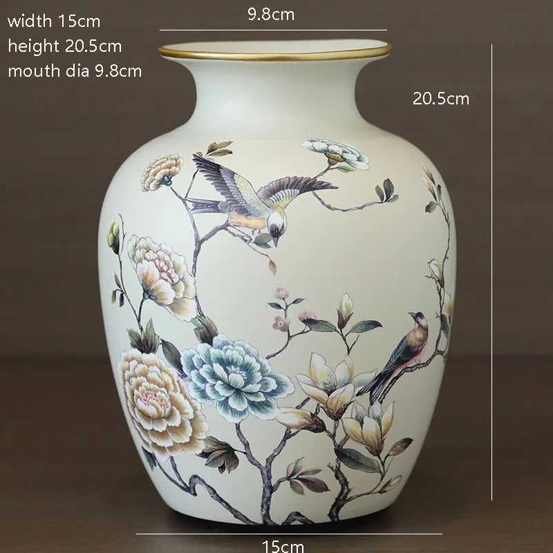 American Style Ceramic Vase Dining Table Entrance Tea Table Decoration Modern And Simple European Style French Creative Crafts