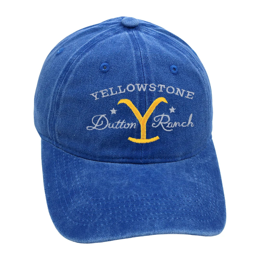 Yellowstone Dutton Ranch Baseball Cap Embroidery Cowgirl Dad Hat Men Summer Casual Farm Hat Unisex