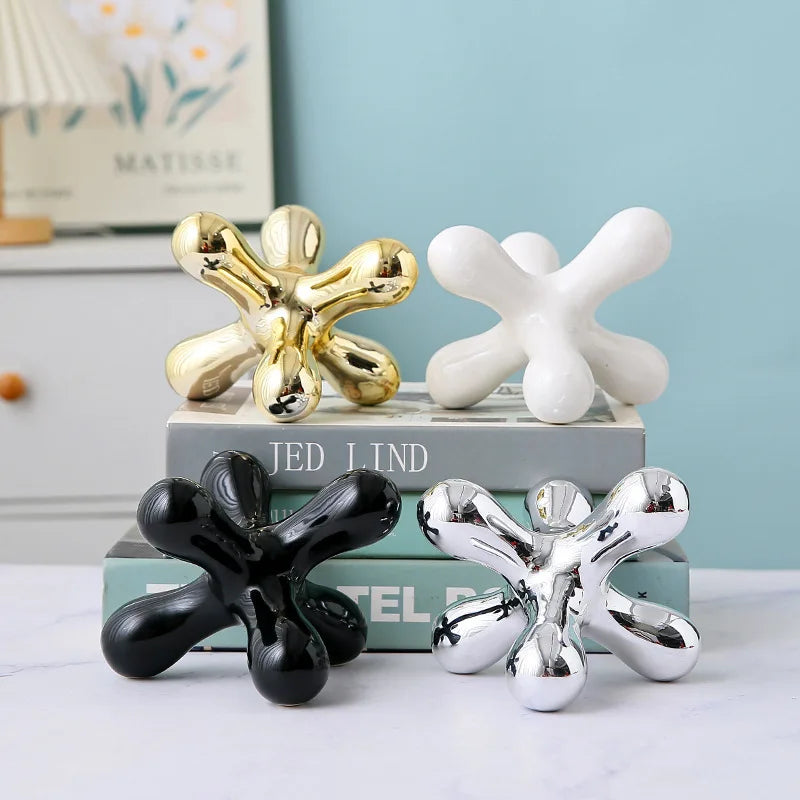 Ceramic Art Tabletop Ornament Luxury Living Room TV Cabinet Wine Cabinet Decor Modern Office Desktop Aesthetic Home Decor Craft