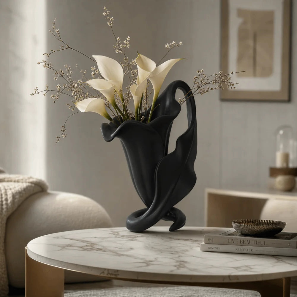 3D Printed Desktop Decoration Creative Irregular Abstract Vase Tabletop