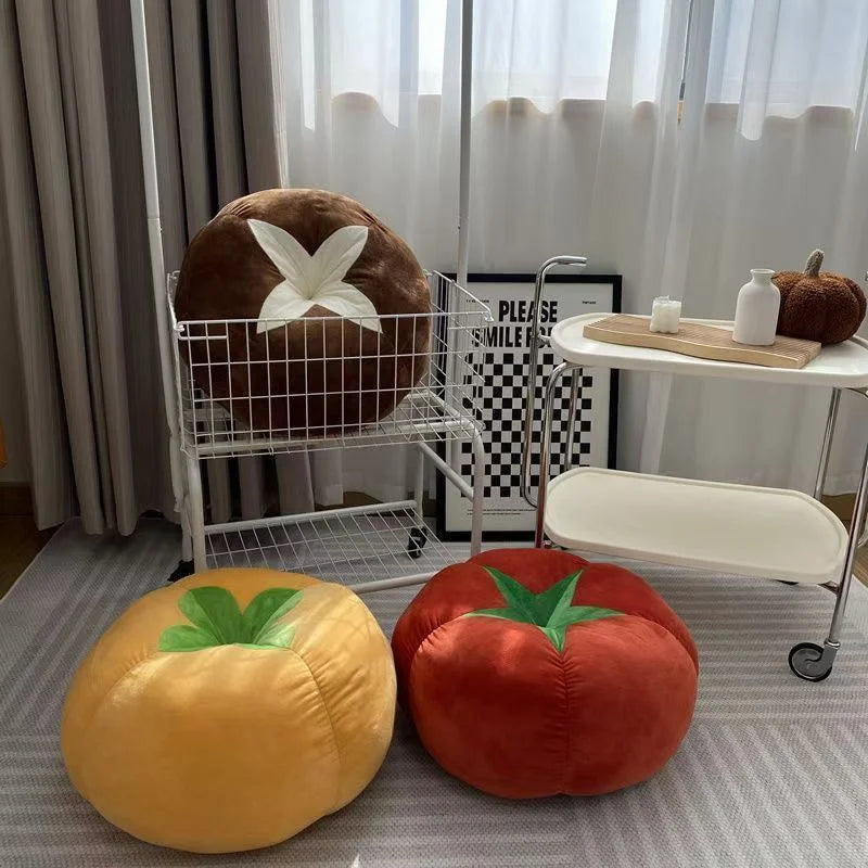 Sofa Bay Window Cushion Bedroom Room Decoration Ins Style Cute Little Ornaments Mushroom Tomato Cushion Pillow