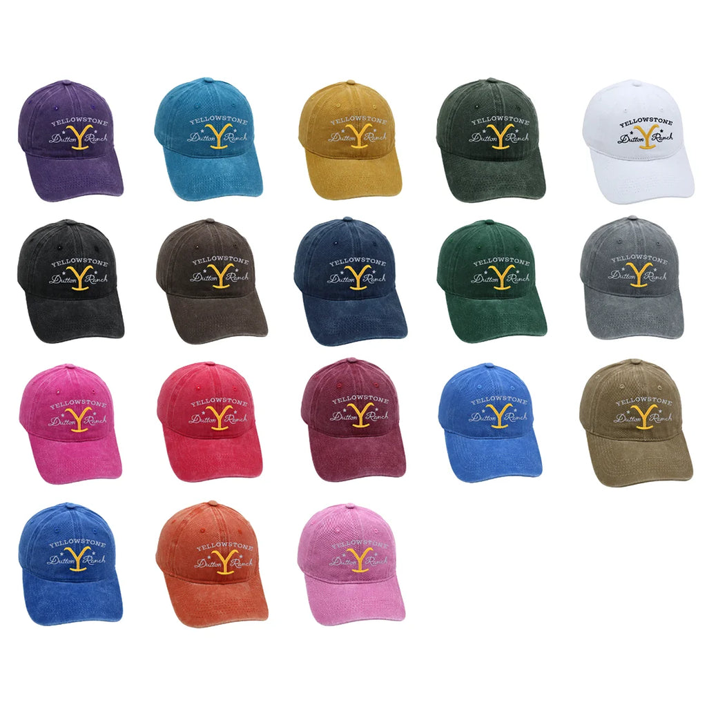 Yellowstone Dutton Ranch Baseball Cap Embroidery Cowgirl Dad Hat Men Summer Casual Farm Hat Unisex