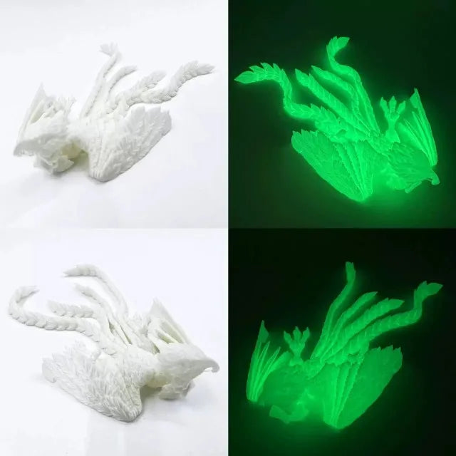 3D Printed Long Tail Phoenix Simulation Animal Model: Joint Movable Design – Perfect as Home Ornament & Engaging Children’s Toy