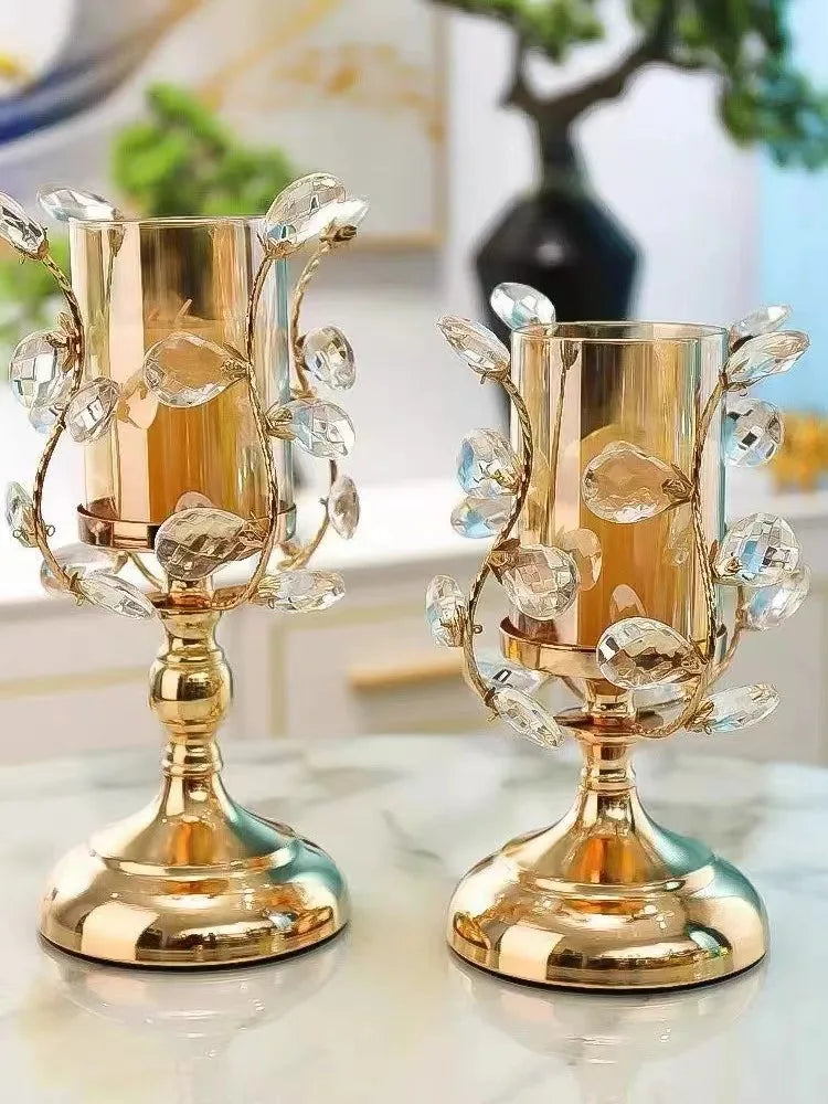 Candle Holder Wedding Decoration European Style Candle Holders Home Crystal Candle Holder Decorations Romantic