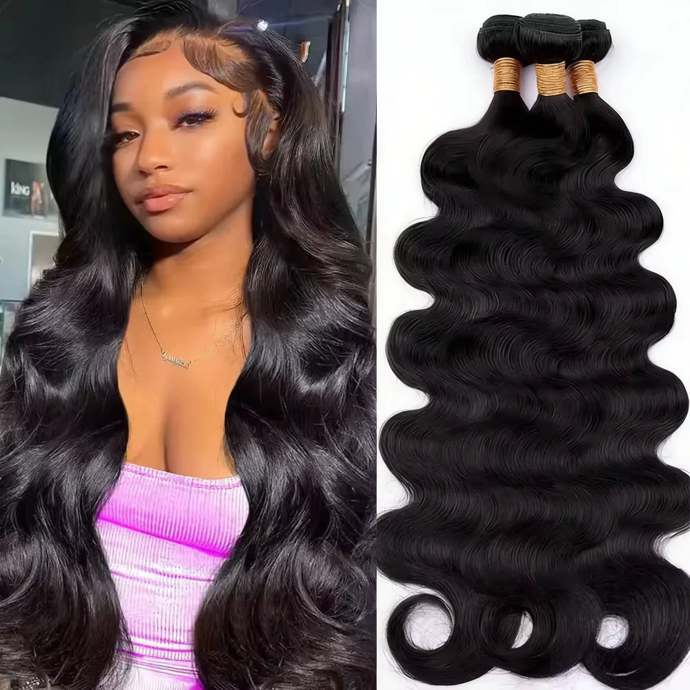 Brazilian Body Wave Hair Bundles – 3-4 Bundles Human Hair