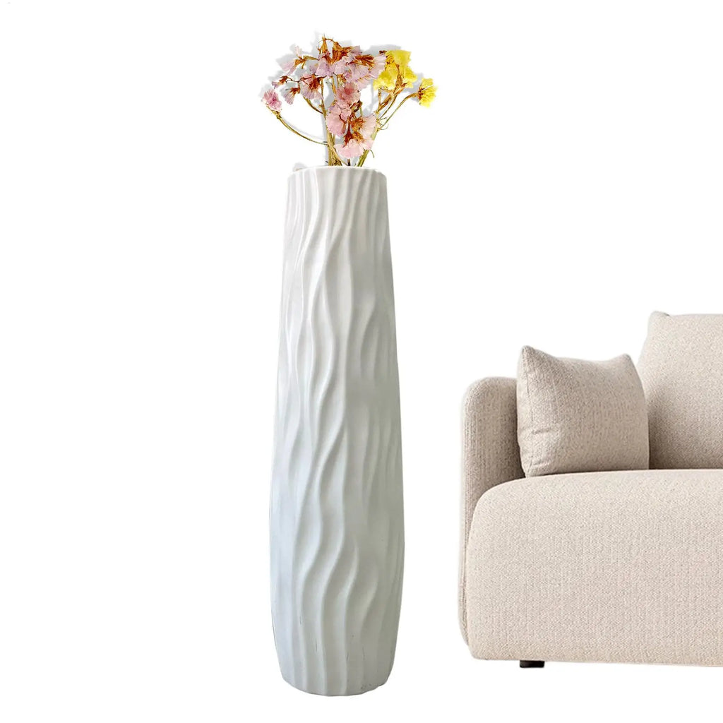 Tall Vases for Floor Textured Standing Decoration