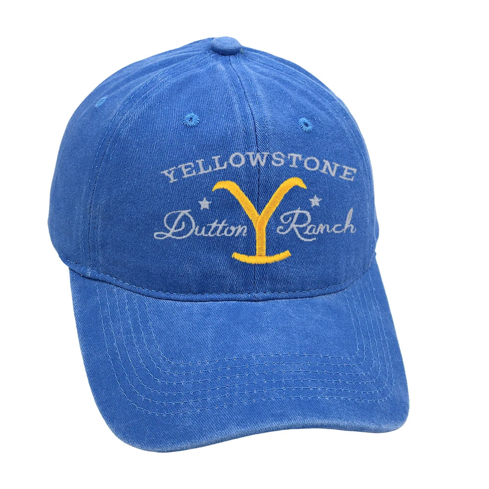 Yellowstone Dutton Ranch Baseball Cap Embroidery Cowgirl Dad Hat Men Summer Casual Farm Hat Unisex
