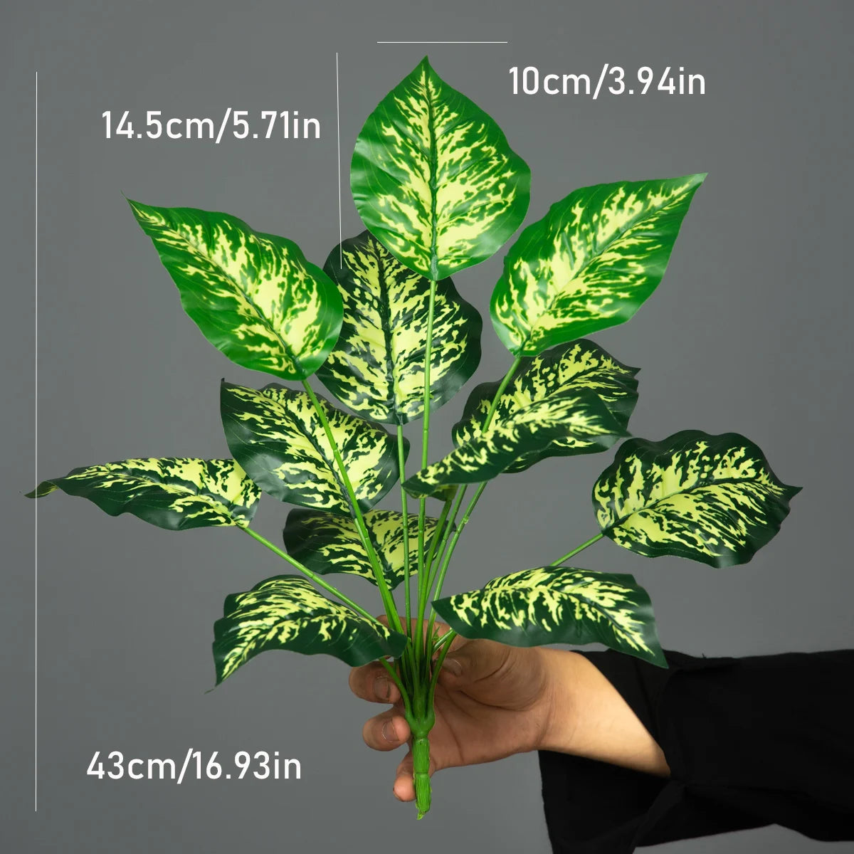 Artificial Plants Green Palm Leaves