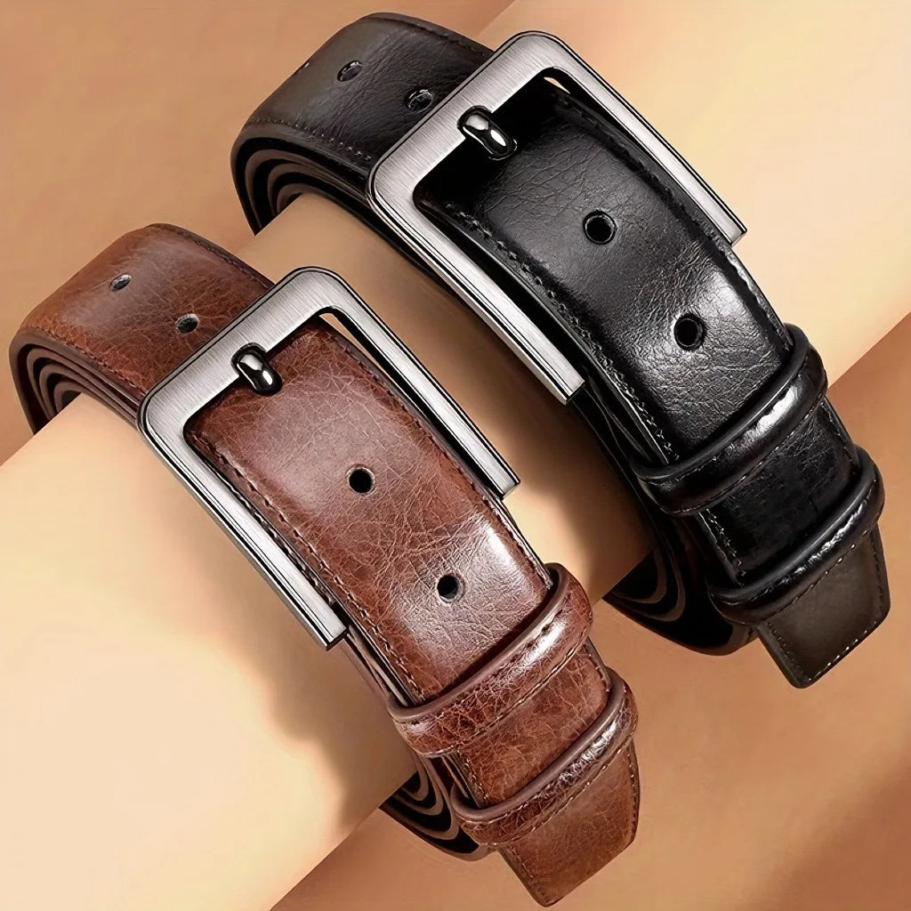 Mens Belt - Mens Ratchet Belt Leather for Dress Pant - Micro Adjustable Belt Fit Everywhere