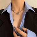 Hip Hop Necklace Women Retro Design Small Jewelry Pendant Clavicle Chain