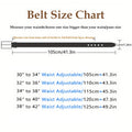 Men's genuine leather belt 1 2/6", a fashionable, simple, and durable belt gift suitable for various occasions