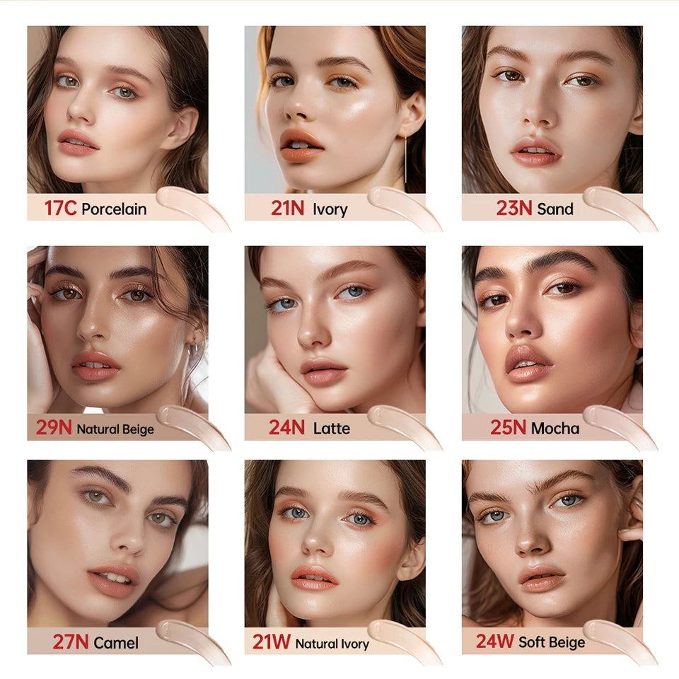 Super Cushion Foundation Waterproof Long-lasting Brighten Foundation Cream Women Base Makeup Face Korean Cosmetics