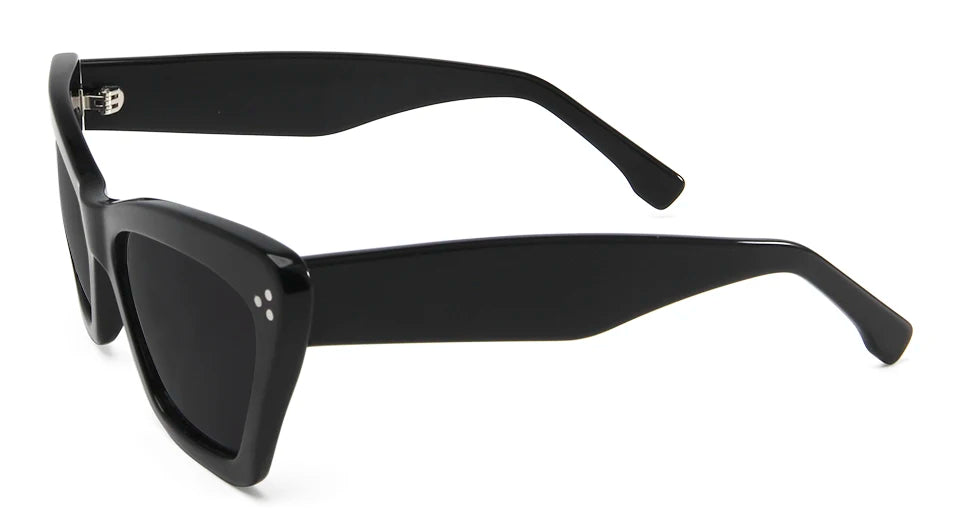 High Quality Acetate Sunglasses Women Cat Eye Trendy Sun Glasses Polarized Gafas De Sol 187S Brand Designer Eyewear Shades UV400