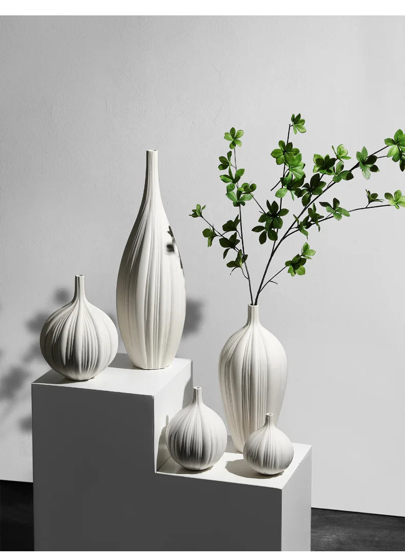 Elegant Ceramic Vase Decoration Dry Flower Arranger