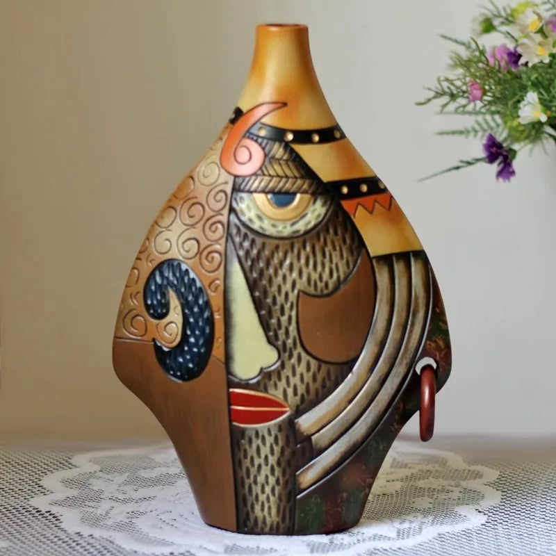 Creative Ceramic Vase Figurines