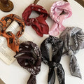 New Fashion Sunflower Printed Headscarf Hip Hop Wine Bandana Scarf Girls Square Scarves Headwear Bohemian Head Scarf Headbands D