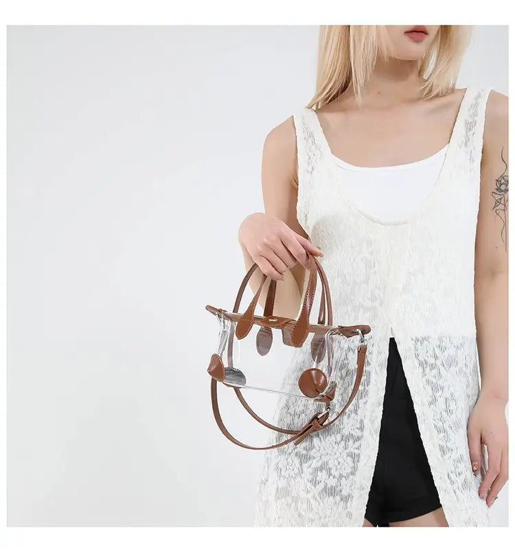 High-End Luxury Brand Leather Ladies Handbag Famous Designer Fashionable Elegant Commuter Vintage Daily Bag