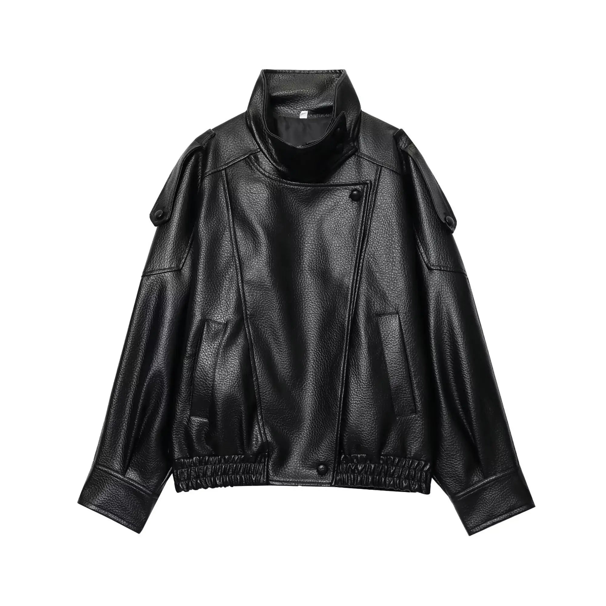Women Fashion Leather Jacket Autumn