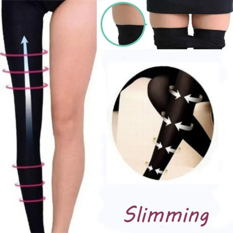 Varicose Veins Fat Calorie Burn Leg Shaping Stovepipe Socks Women Slim Tights Compression Stockings Pantyhose Foot Care Socks