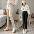 Woolen Pants Women's Harem Pencil Pants High Waist Casual Suit Pants Office Lady Women Trousers Hot Sale