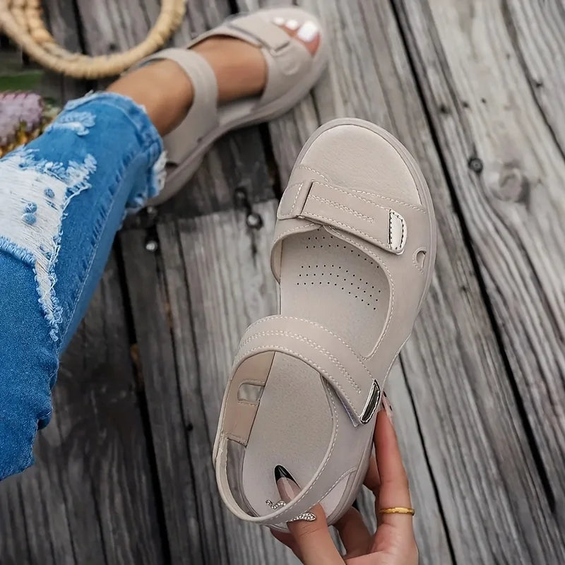 Summer Sandals Travel Women Shoes New Sandal Sole Durable Sandal Ladies Outdoor Beach Slippers Platform Sandals