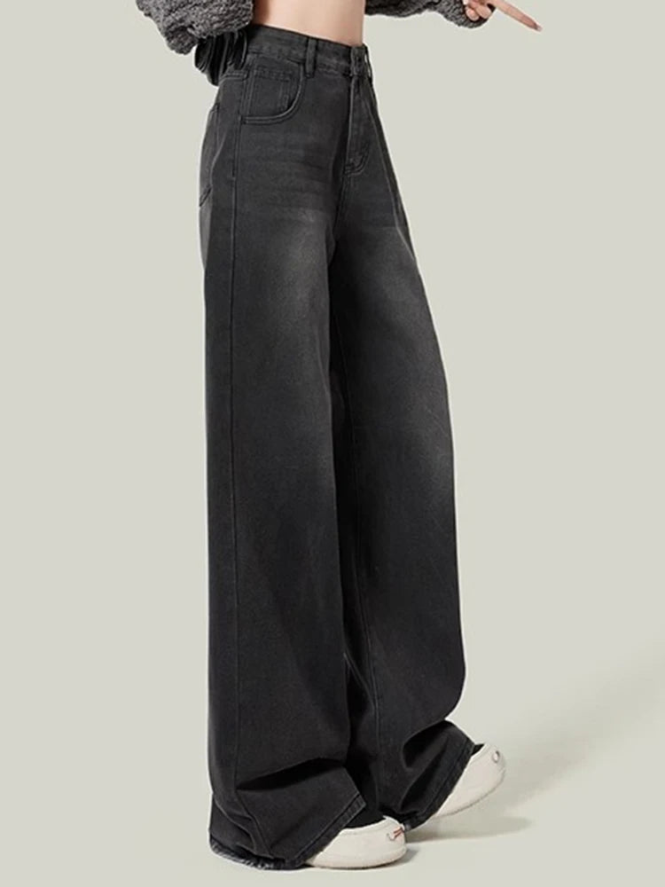 High Waist Jeans Lady Slim Fit Loose