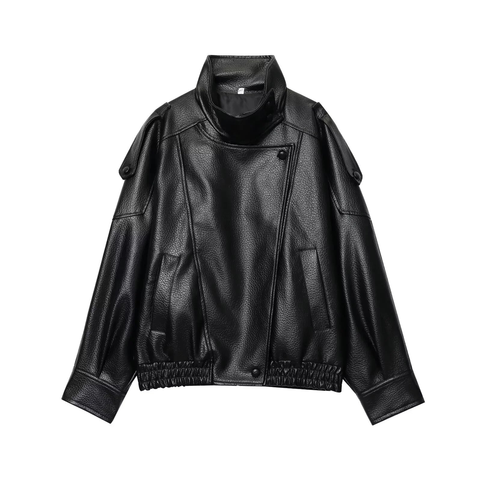 Women Fashion Leather Jacket Autumn
