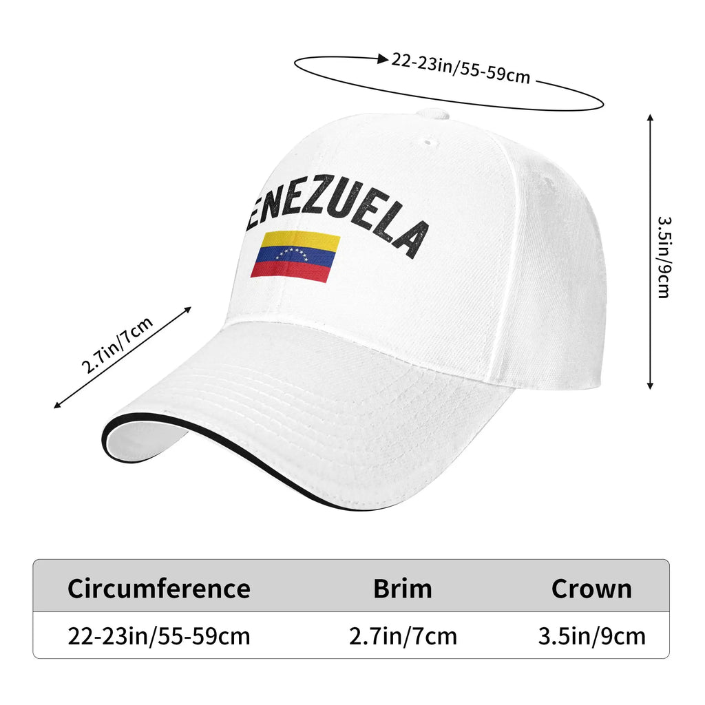 Unisex Venezuela for Venezuelan with Venezuelan Flag Day Outdoor Hat  Adjustable Cap New Baseball Cap Sunscreen Hats