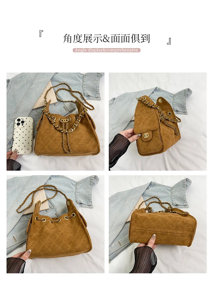 High-Quality Leather Women's Handbag Classic Elegant Design By Famous Designer Luxury Brand For Stylish Ladies